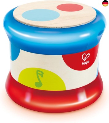 Hape Baby-Trommel | Rollendes Musikspielzeug für Kleinkinder zum Erlernen von 