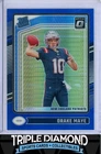 2024 Panini Donruss Optic Drake Maye Rated Rookie Blue Hyper Prizm Patriots P278