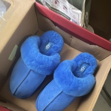 UGG Scuffette Women s Blue Suede Shearling Li...