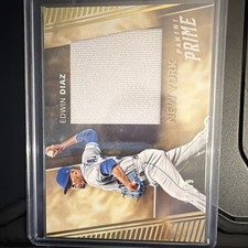 Panini 2019 Chronicles Prime Swatches Edwin Diaz Mets #PS-ED Gold /99 MEM
