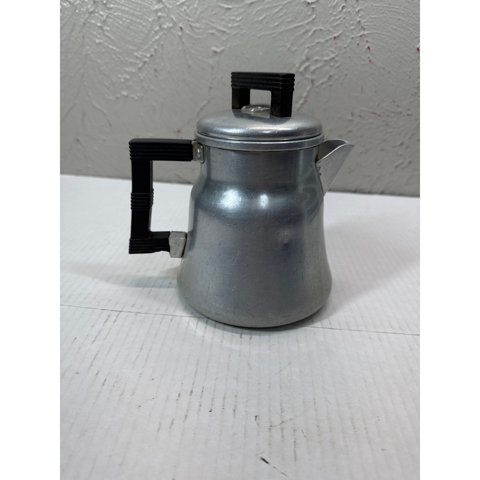 Wear-Ever Percolator Coffee Pot #3004 Aluminum Complete 4 Cup Camp/Stovetop