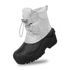 Four Seasons Kid's Flash Gray Snow Boots Outdoor Hiking Boots Christmas Gift