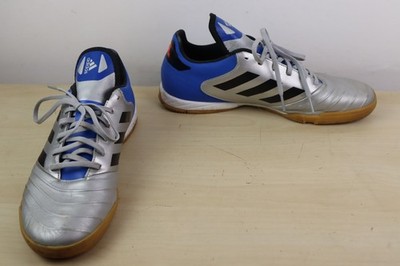 Adidas Copa Tango 18,3 Zoll Silber Schwarz Herren Größe UK 8,5 Fußballschuhe Indoor