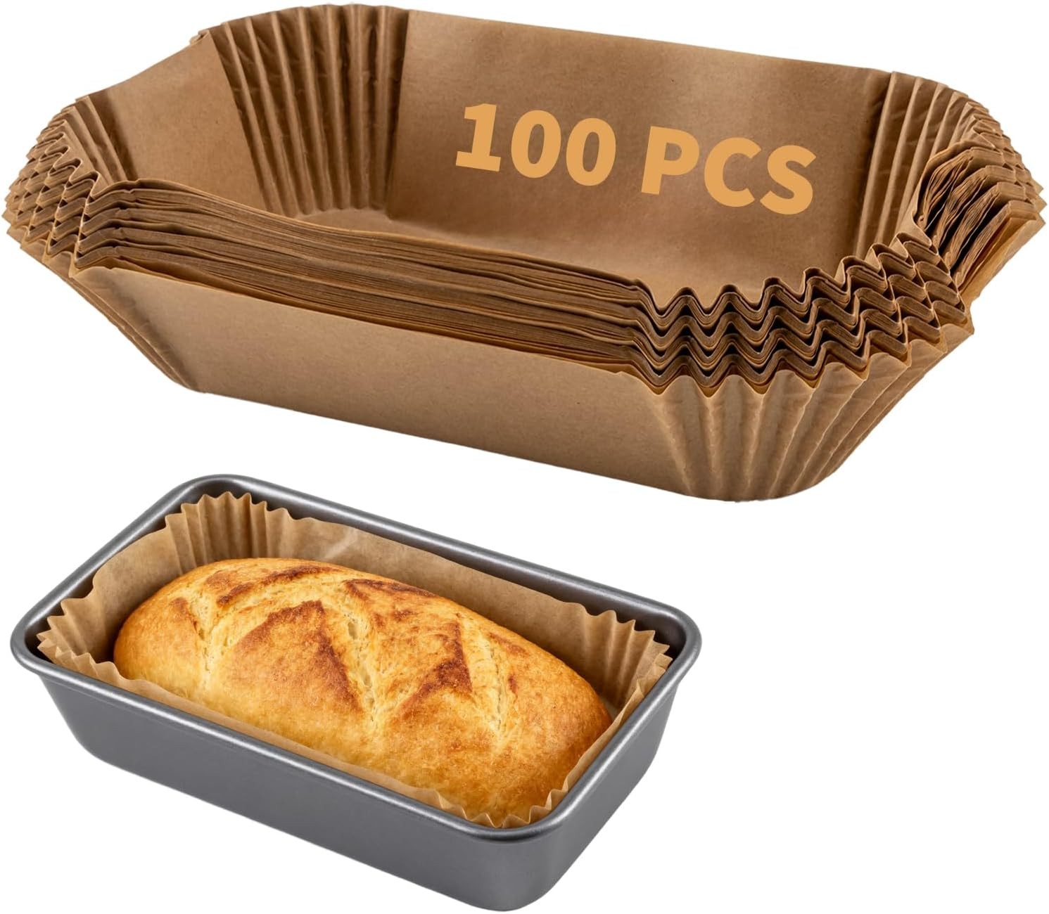 Loaf Pan Liners 9x5 Inch Nonstick 100