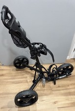 Clicgear Model 4.0 3-Wheel Golf Push Cart Black Folding Golf Bag Trolley