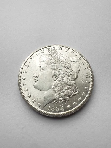 1884-CC Morgan Silver Dollar, Uncirculated, Frosty Bright & Great Eye-Appeal BU+