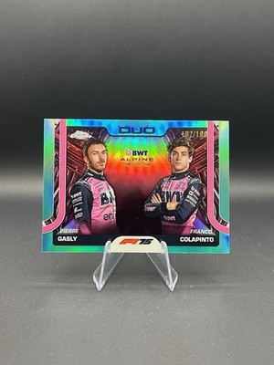 2025 Topps Chrome F1 Alpine Duo Pierre Gasly & Franco Colapinto #171 Teal /299