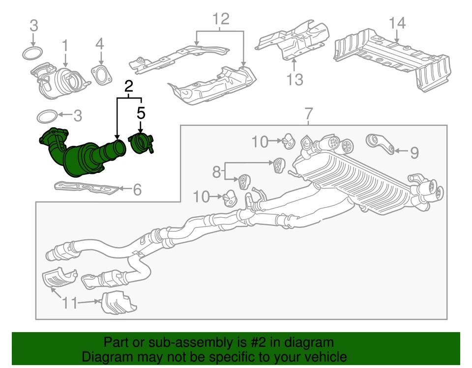 Convertidor catalítico genuino GM 19420274 Foto 3 de 3