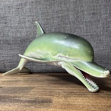 Rare 1997 Large 14 Toy Dolphin With Squeeker Water Toy