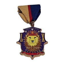 Rey Feo LX Fernando Reyes Fiesta VIP Majestic Lion Medal San Antonio Pinback 