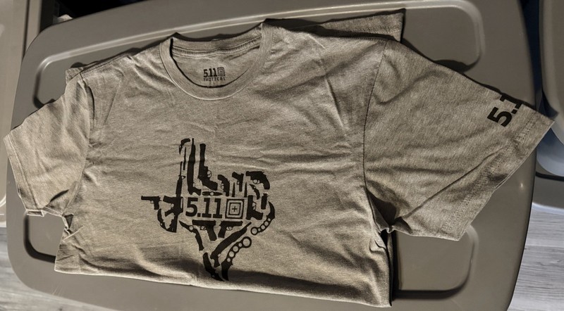 5.11 Gun State Texas T-Shirt in Gray Large