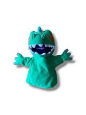 Marioneta de mano de felpa Rugrats Reptar 1998 juguete Viacom Nickelodeon vintage años 90