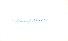 Harvey Haddix- (d.1994) Signed/Autograph/Auto Index Card St. Louis Cardinals MLB