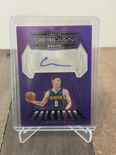 2023-24 Panini Obsidian Christian Braun Volcanic Purple Flood Auto 40/49