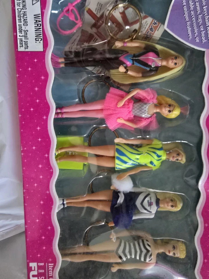 Juego de 5 llaveros de coleccionista 1998 ~NRFB~ #722-5 piezas móviles Foto 3 de 4