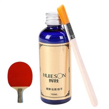 100ml Table Tennis Ping Pong Glue Long-lasting Rubber Adhesive Glue Brush
