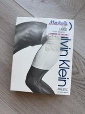 NIB Vintage Calvin Klein Men's Athletic Cycling Short Boxer Heather Gray L U2506