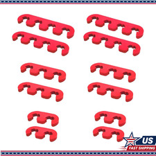 12pcs Red Spark Plug Wire Separator Holder 7mm 8mm 8.5mm 8.8mm 234color Red