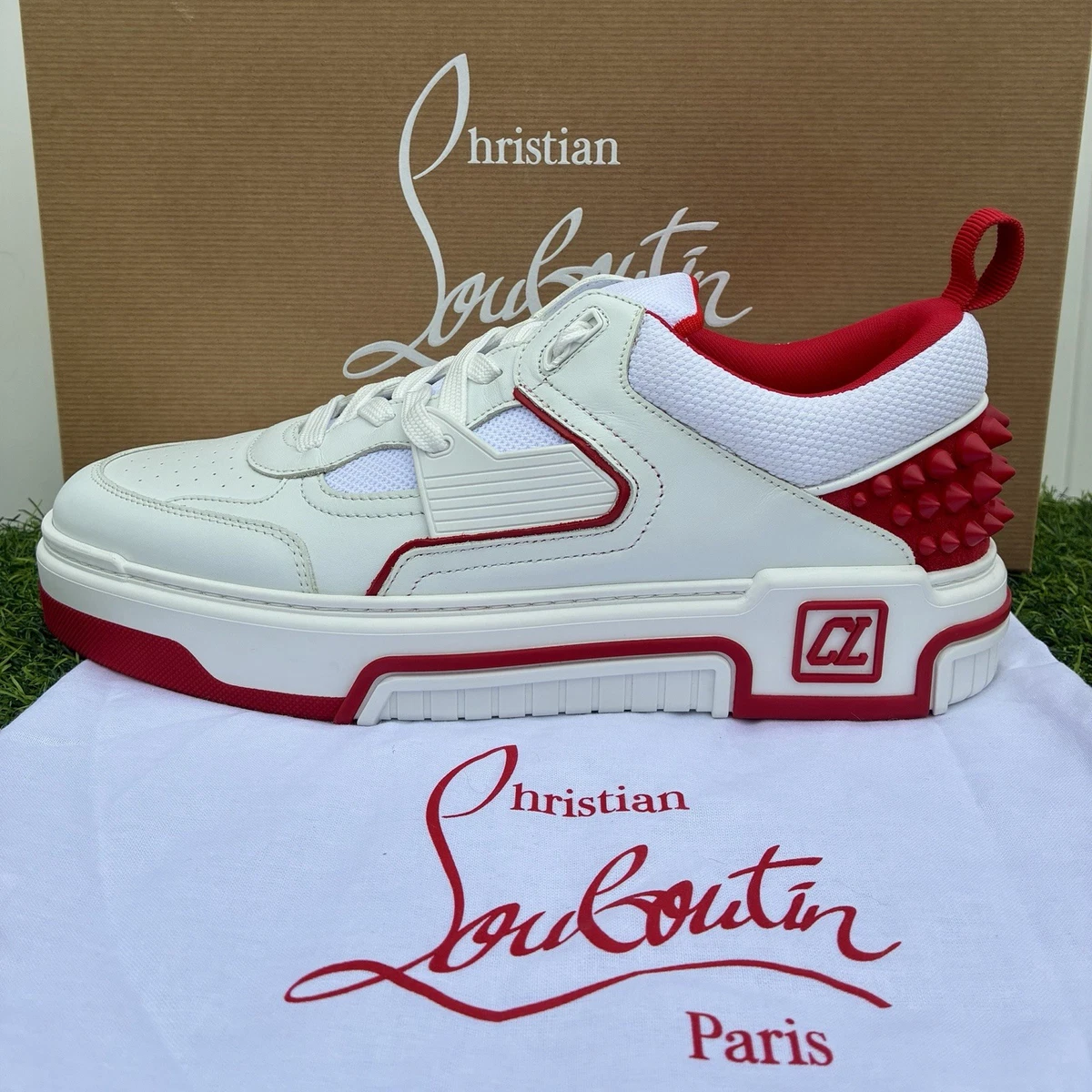 Christian Louboutin スニーカー レッド/ホワイト Christian Louboutin Astroloubi White Red for sale | eBay