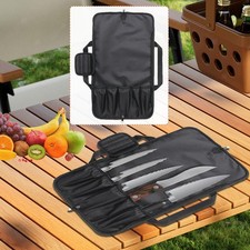 Kochmessertasche mit Rei&szlig;verschluss, tragbar, 5 F&auml;cher, multifunktional, ideal