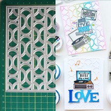 Background Metal Cutting Dies Scrapbooking Paper Crafts Embossing Stencil Cut