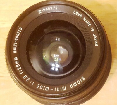 Sigma mini-wide f2.8 28mm lens w case for Pentax | eBay