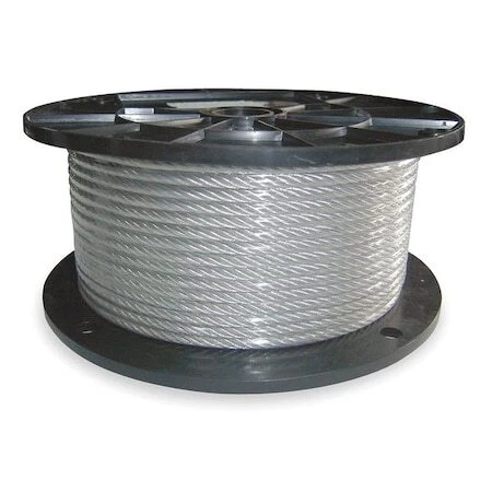 Dayton 2Vjt6 Cable,1/8 In,100Ft.L,352 Lb.,7X19,Ss