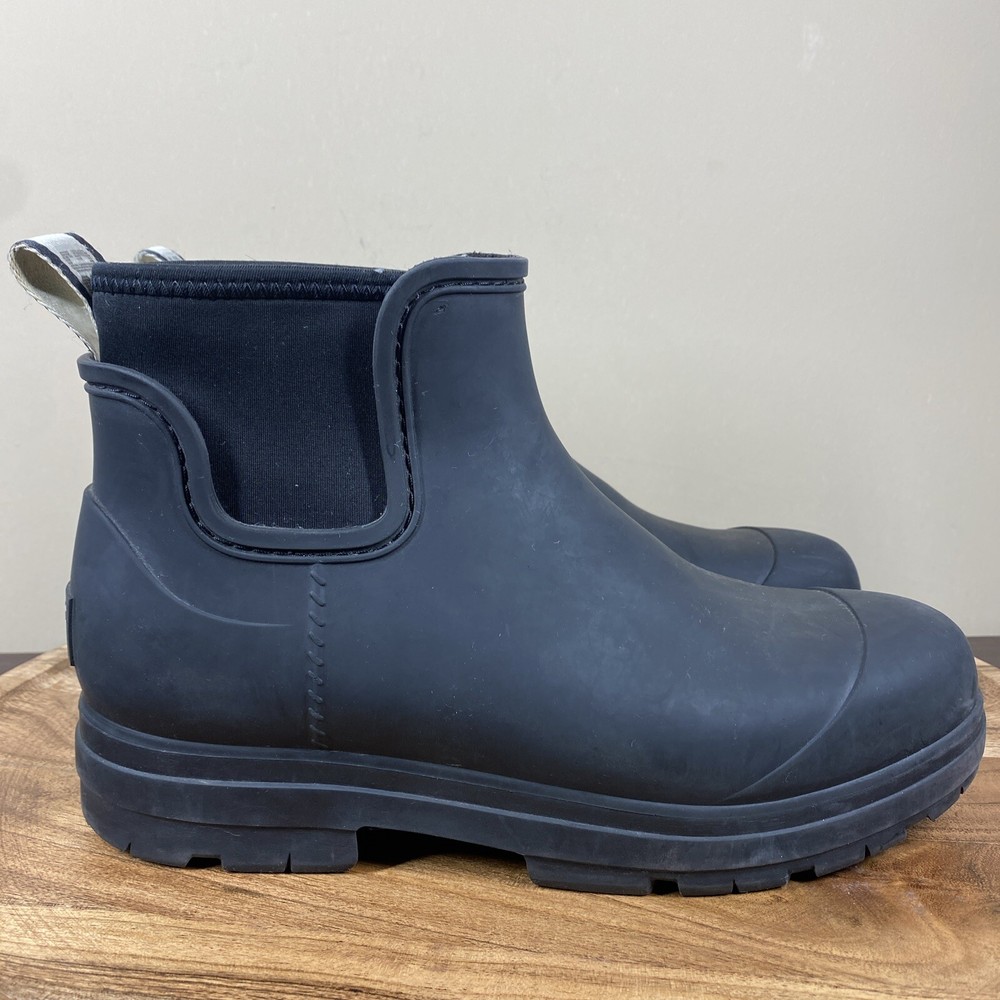 UGG Droplet Womens Black Size 8 Waterproof Ankle Rain Boots
