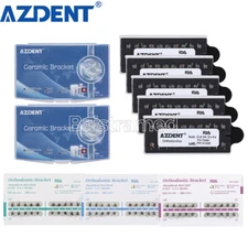 AZDENT Dental Orthodontic MIM Monoblock Brackets Braces Mini Roth/MBT Hooks 345