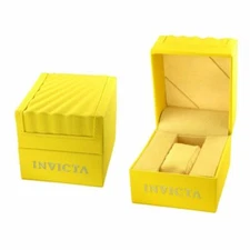 Invicta Yellow Classic Wave Empty Watch Box/Case 