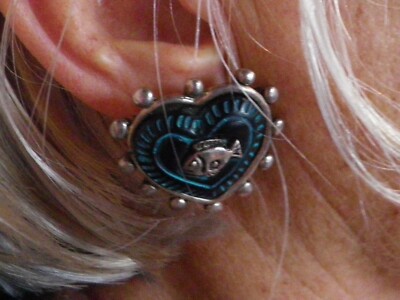 Boucles d'oreilles étoile de mer en argent sterling 925 avec