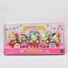 Sylvanian Families Strawberry Babies Set 5 Figures Exclusive Calico Critters NEW