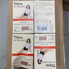  4 Thinx Leak Underwear Reusable Bladder Leak Hi-Waist Light Absorb XL 7000 S41