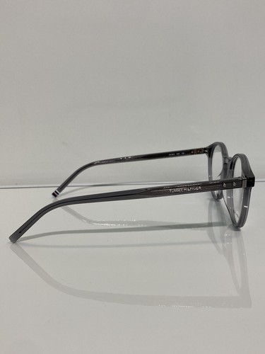 New Tommy Hilfiger 1813 Kac Crystal Gray Round Unisex Eyeglasses 49mm - Picture 3 of 6