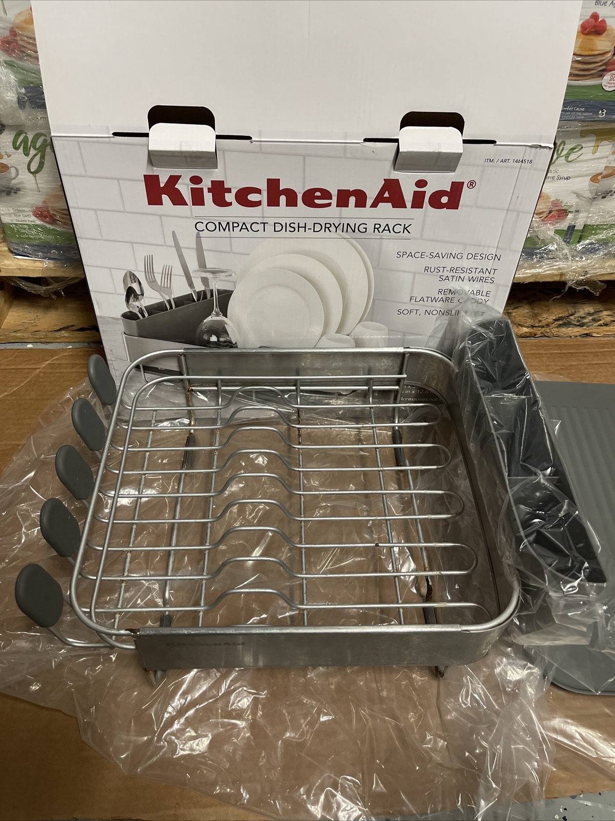 KitchenAid Stainless Steel Compact DishDrying Tray Rack, USED SEE