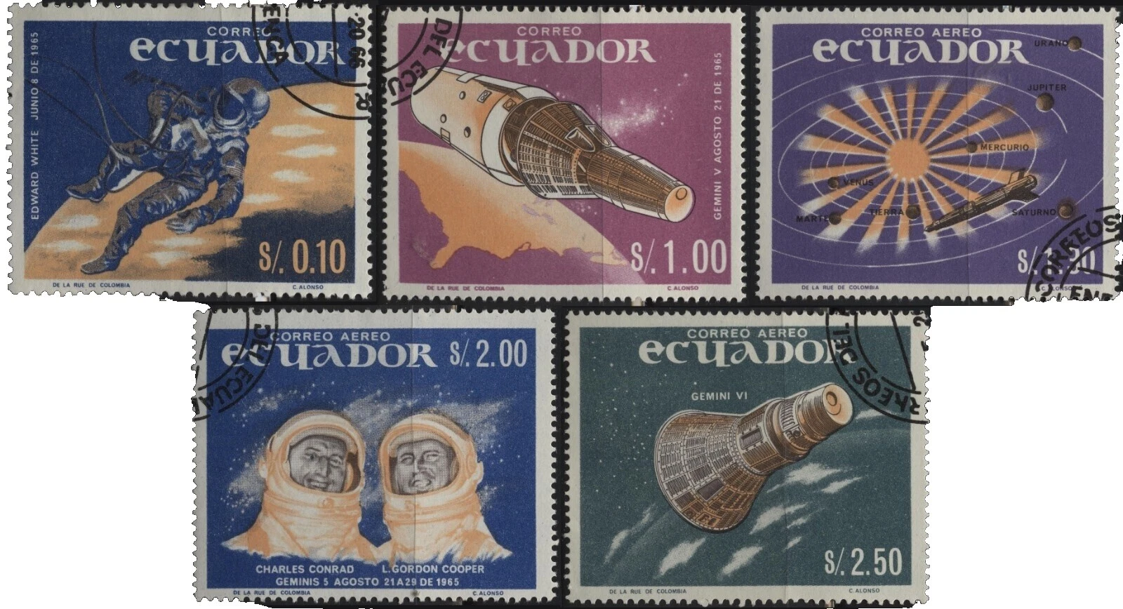 Cancelled to Order/CTO Ecuadorian Stamps