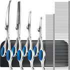 7 in 1 Professional Pet Grooming Kit - Grooming Scissors Kit Set for Dog & Cat