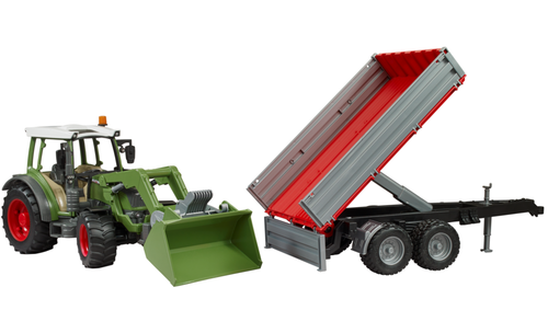 bruder - bworld - Fendt Vario 211 mit Frontlader und Bordwandanhänger - 4+ Jahre - Bild 3 von 6