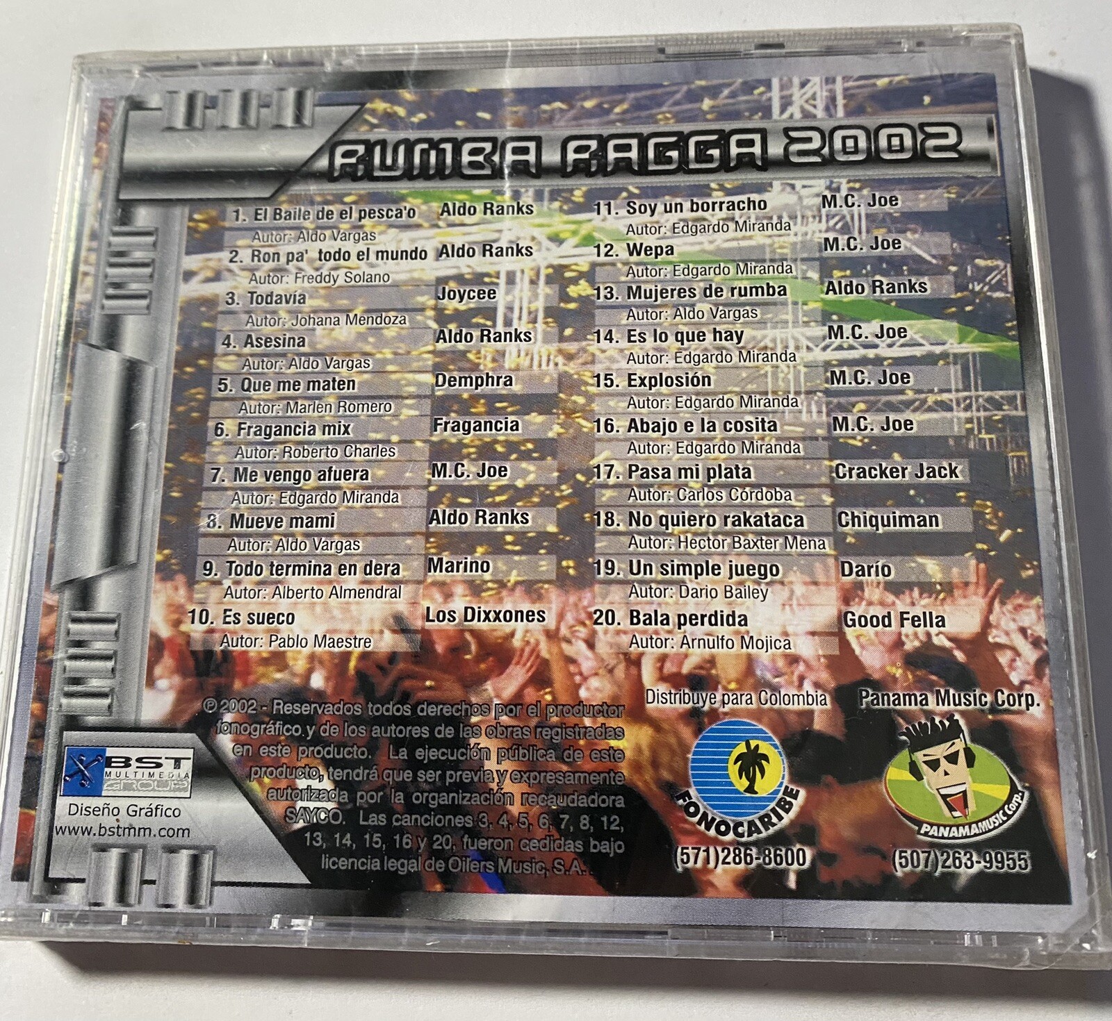 Rumba Ragga 2002 Cd New Sealed Free Shipping.