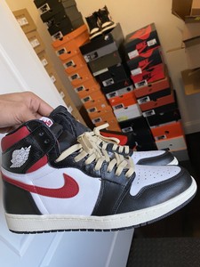 air jordan 1 black white sail gym red