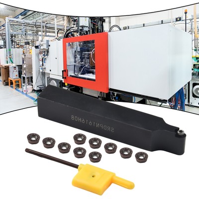 SRDPN1616H08 16x100mm Lathe External Turning Tool Holder +10 RPMT08T2M0E-JS Tool