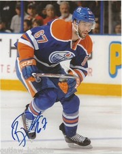 Edmonton Oilers Benoit Pouliot Signed Autographed 8x10 Photo COA C