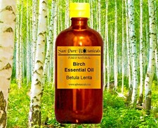 Birch Essential Oil - 100 PURE  NATURAL - 16oz Glass