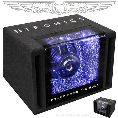 Hifonics Zeus ZX8BP 600 Watt 20cm LED Bandpass Subwoofer Kiste Bassbox PKW Auto