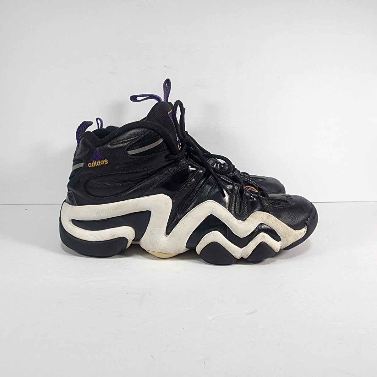 Vtg 90's Adidas Shoes Mens Size 8 Kobe Bryant Lakers Black Vtg 90's Adidas Shoes Mens Size 8 Kobe Bryant Lakers Black
