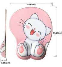 Cute cat mousepad with wrist support