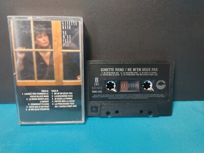 Ginette Reno Ne M'en Veux Pas audio cassette tape & case