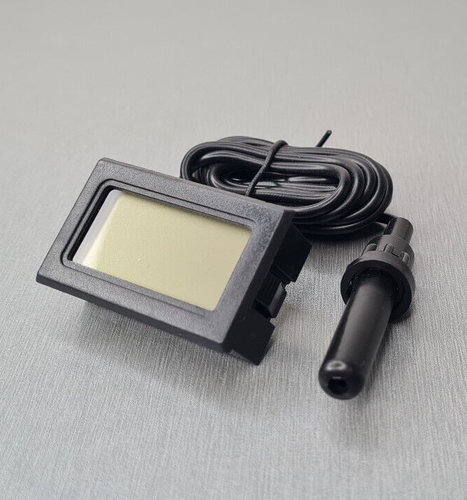 1PCS Black Digital Temperature Thermometer Humidity Sensor with Probe 100CM - Picture 5 of 6
