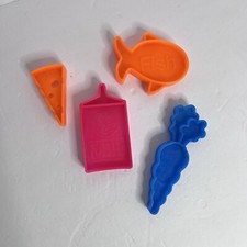 Lot of 4 Vintage 1972 Mattel Tuff Stuff Shopping Cart Play Food Replacement