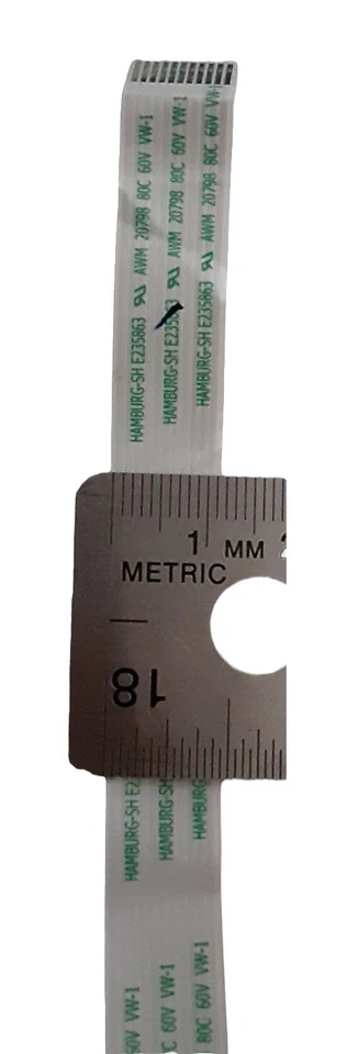 11 Pin HamburgSH E235863 AWM 20798 80C 60V VW-1 (11mm X 5.5") 1.0mm Pitch Type A - Image 4 of 4